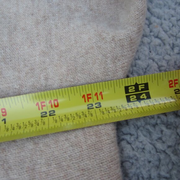 Max Studio Sweater Hoodie Womens XL Cream 100% 2-PLY‎ Cashmere  SOFT Cozy comfy - Picture 9 of 12